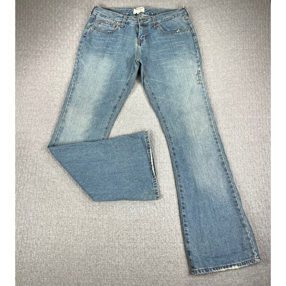 New Abercrombie & Fitch Bootcut Jeans Women 6R/31X33 Blue Mid Rise medium wash